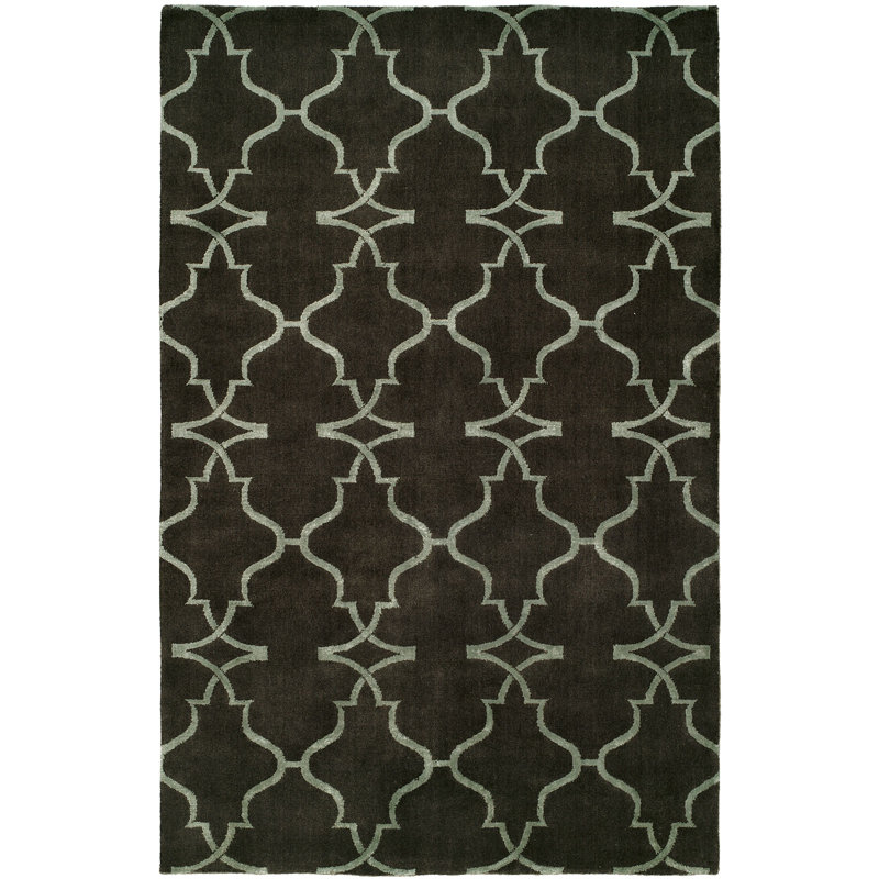 Plouffe Damask Indoor Rug, Rectangle 6' x 9'