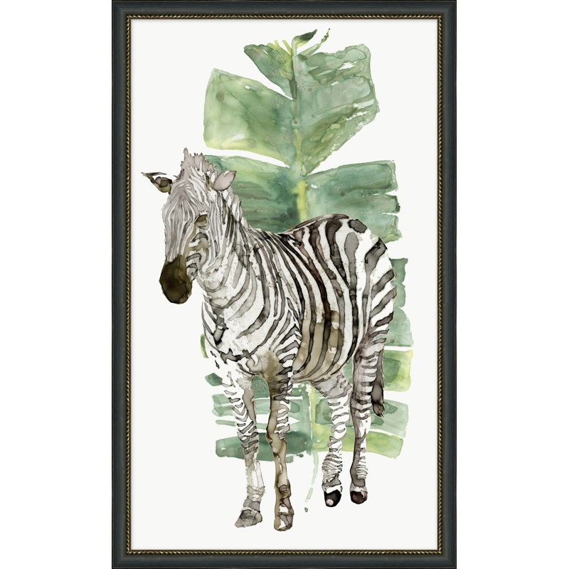 Zebra And Palms Print