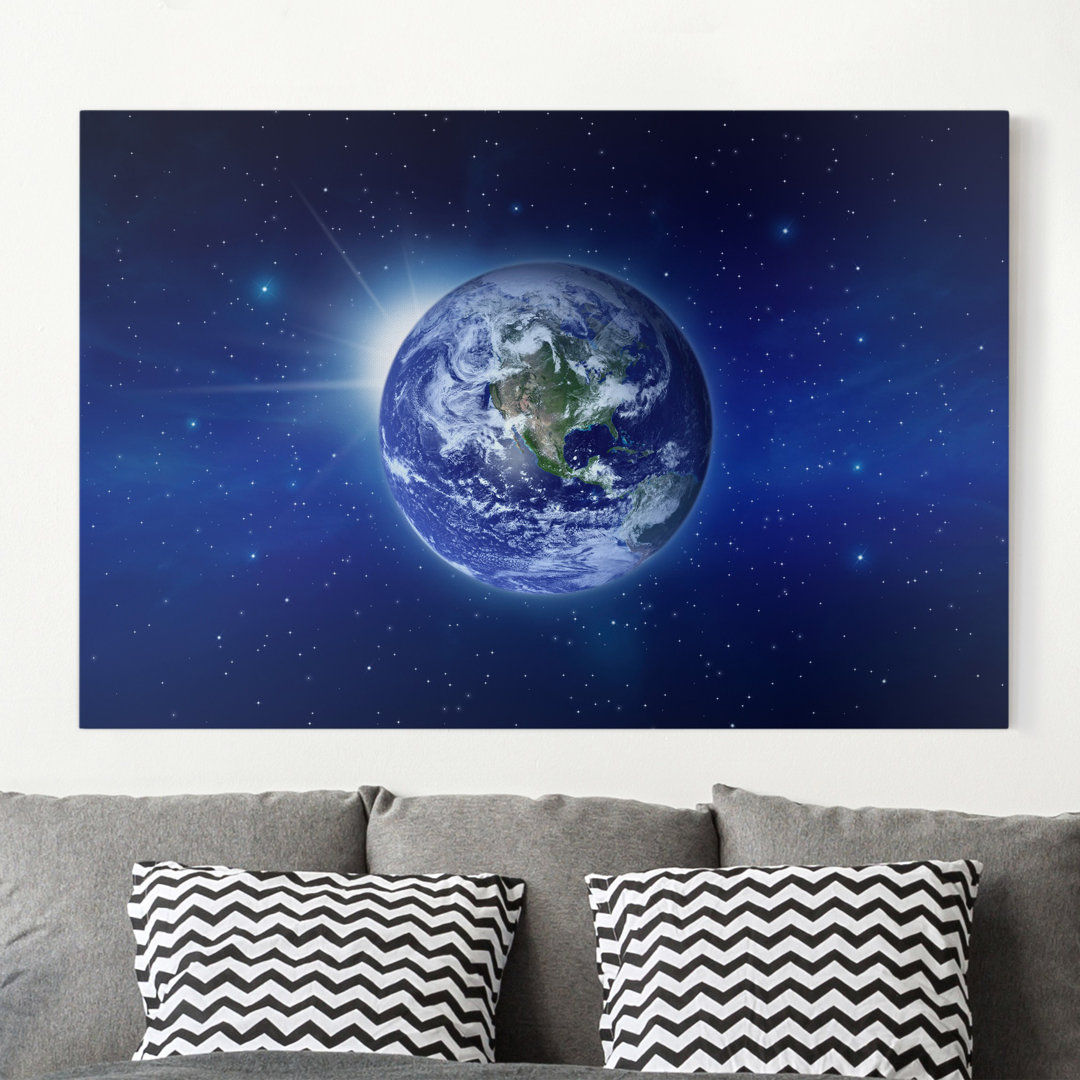 Leinwandbild Earth in Outer Space