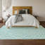 Tapis turquoise Cerrito lavable à la machine de qualité supérieure-105690604