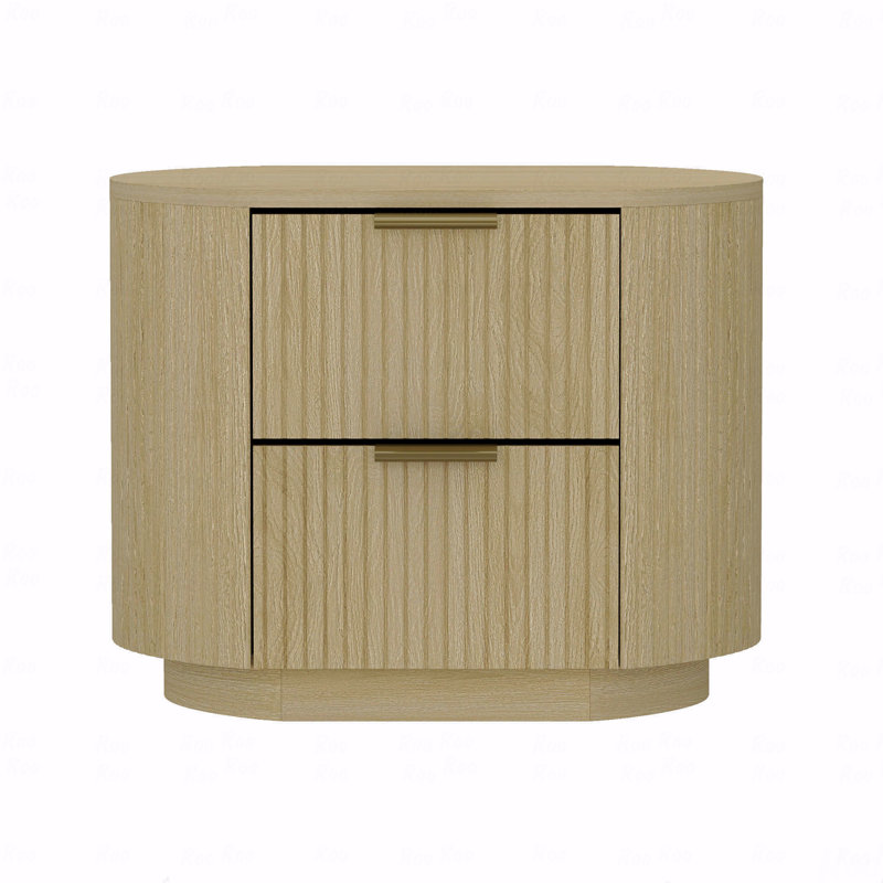 Table de chevet, Brun / or