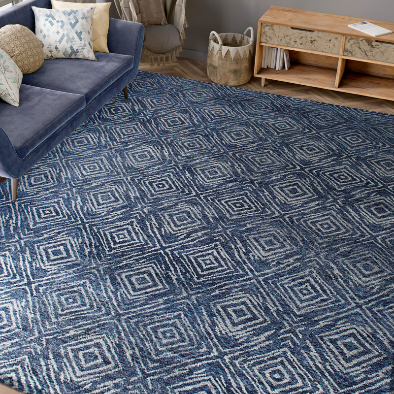 Wool Moroccan Area Rug, Rectangle 2' x 3'