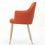 Upholstered Dining Chair with Wood Legs-751957915-751957919