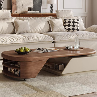 Design sense simple telescopic coffee table