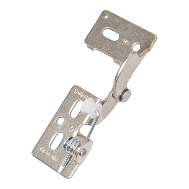 1/4 Overlay Hinge, Satin Nickel
