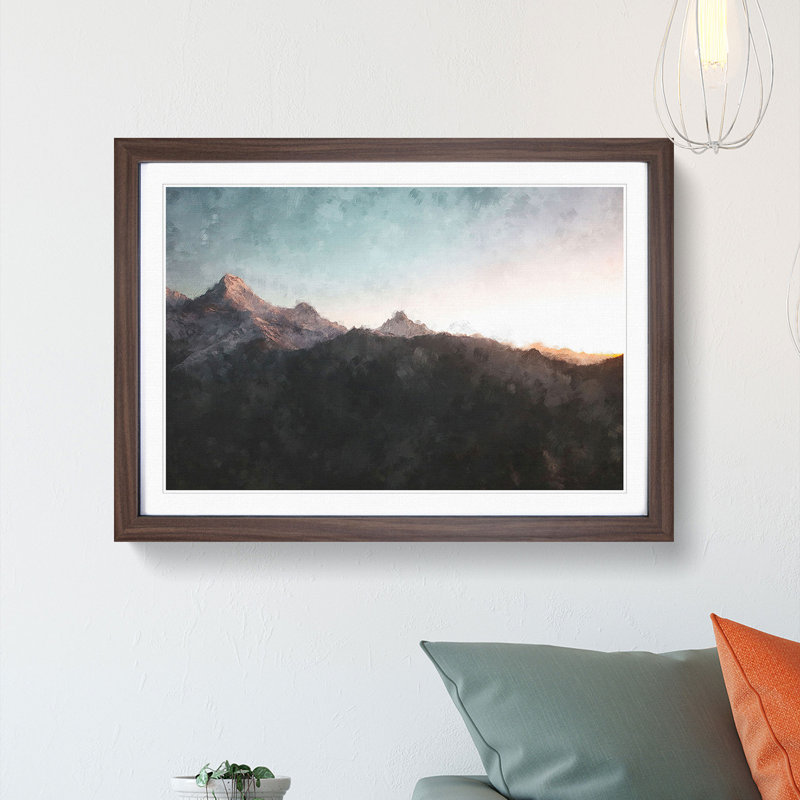 Annapurna Circuit Trek in Nepal - Framed Print, 24cm H x 33cm W x 2cm D, Walnut Framed