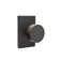Emtek Privacy Knobset w/ Modern Rectangular Rosette and Round Knob