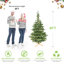 Arbre de Noël pré-éclairé avec 200 lumières DEL blanc chaud-659339985