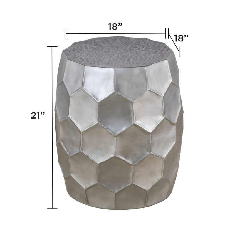 Table basse et table de bout Maggie - argent, Argent