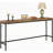 70.9 Inch Extra Long Industrial Console Table, Narrow Sofa Table with Rustic Entryway Design and Tall Bar Height for Living Room, Brown & Black