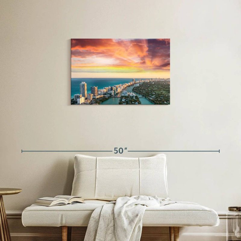 Nicci Miami Beach, horizon sombre, H 20 po x l 30 po