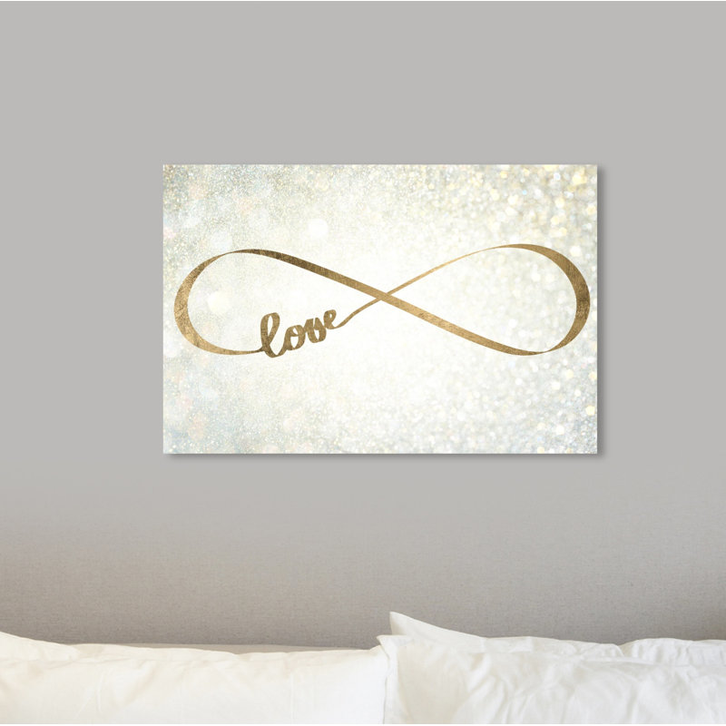 Citations et dictons «Sparkle Love» - impression, H 24 po x l 36 po, Toile tendue
