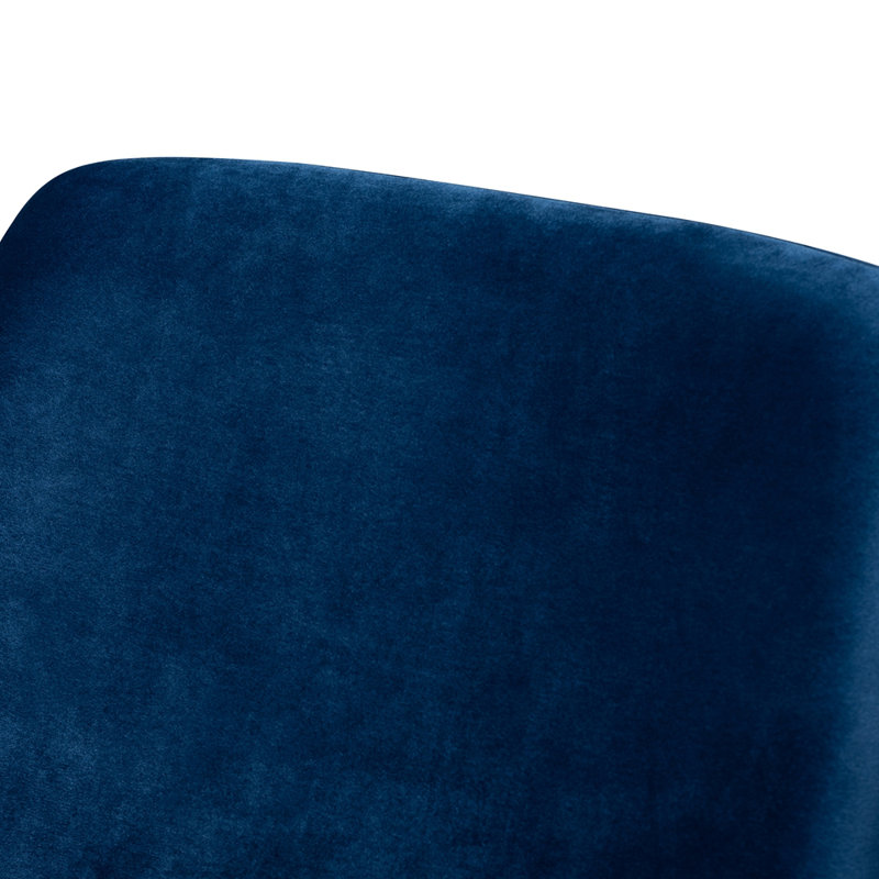 Fauteuil en polyester de 26,38 po de large Kulan, Bleu marine