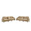 Ensemble de canapé modulaire polyvalent en chenille modulaire avec jupes à volants amovibles et accoudoirs évasés - Canapé nuage de café clair