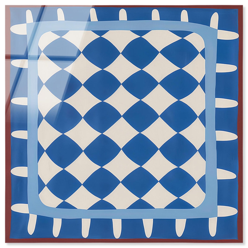 Encadré d'art côtier moderne en acrylique de couleur par Art Remedy, prêt à être accroché, H 30 po x l 30 po
