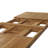 Rectangular Teak Solid Wood Extendable Outdoor Dining Table , 108.5 " W 39.5 " D