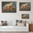 Abstract Representation Of A Turtles Aquatic Journey - Turtle Wood Panel Wall Art On Natural Pine Wood-1604546665