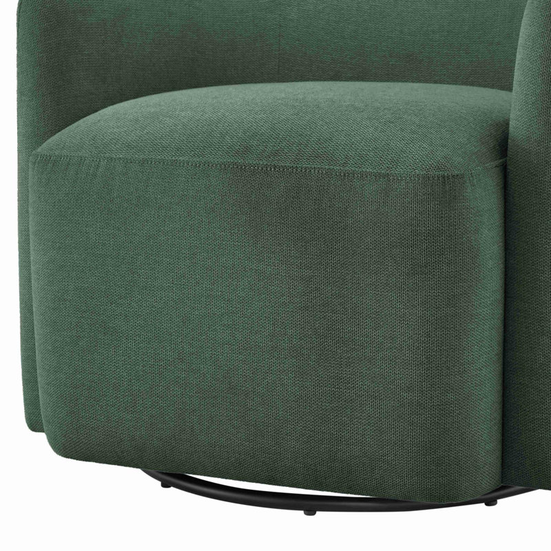Fauteuil demi-tonneau pivotant 360, Vert