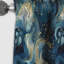 Rideau occultant en marbre blanc Cosmic Marble Elegant Whirls I - Abstract-107539026