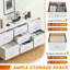 100 cm W Chest of 7 Drawers-1950344083