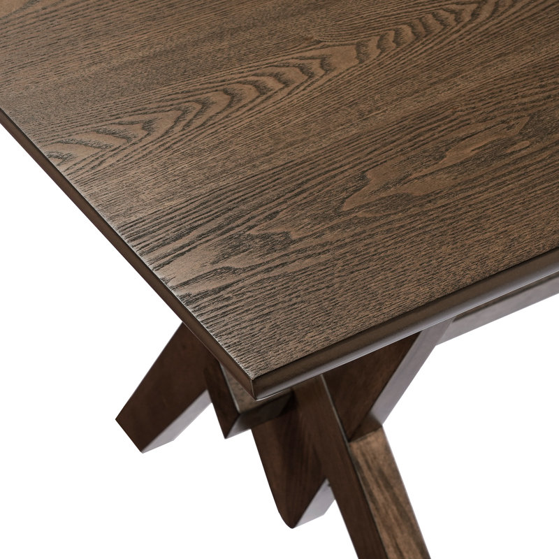 63" Double V Dining Table-Walnut