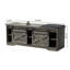 Banc rembourré en similicuir, banc de rangement, banc à chaussures pour hall d'entrée-667815301