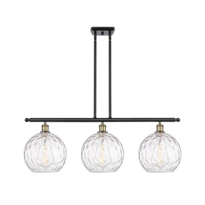 Luminaire suspendu linéaire à 3 lumières pour îlot de cuisine Cindi