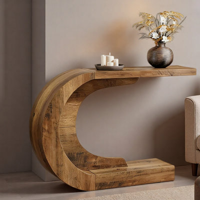 Contemporary Hallway Table,Modern Console Table,C-Shaped Coffee Table