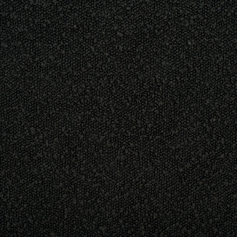 Andee Velvet Upholstered Bench, Black Boucle