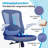 Treve Maegan Home Ergonomic Office Chair With Lumbar Support, Swivel High Back Computer Chair, Breathable Mesh Desk Chair, PU Silent Wheels, Flip-Up Arms-246342961-246342967