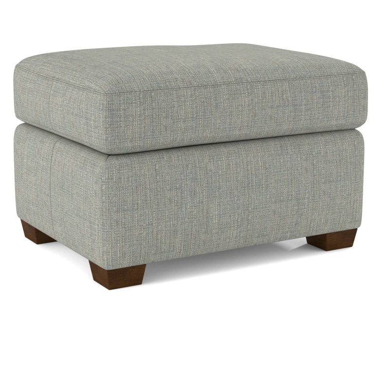 Upholstered Ottoman, Pecan, 61481-73