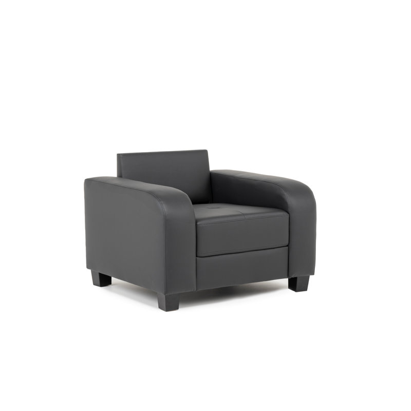 Faux Leather Armchair