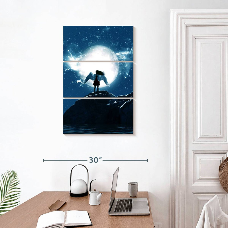 Leisha Moon Angel, 32" H x 20" W