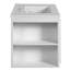 Meuble-lavabo mural de 30 po, armoire de rangement flottante avec 2 tiroirs, lavabo simple en céramique à 3 trous, armoire moderne.-1403699675