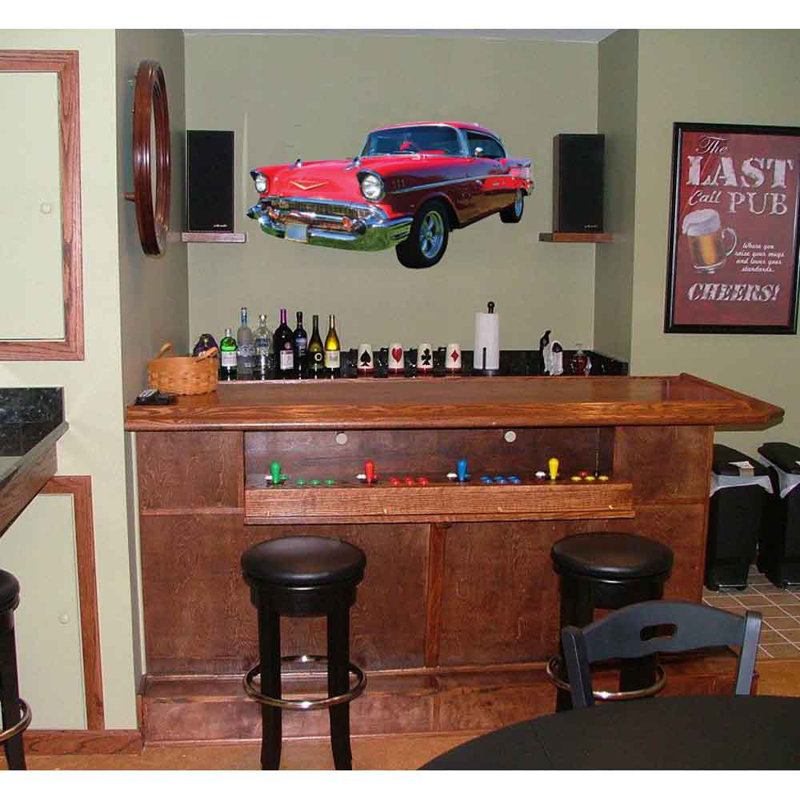 Adhésif décoratif Chevy Bel-Air, H 12,5 po x l 24 po