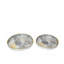 Akasya 2 piece Glass Decoration Tray for Living Room Decor, Agate Design Round Plastic Serving Tray-1739615229