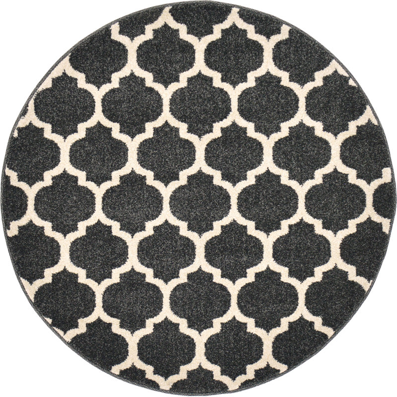 Molly Geometric Indoor Rug, Round 3'1"