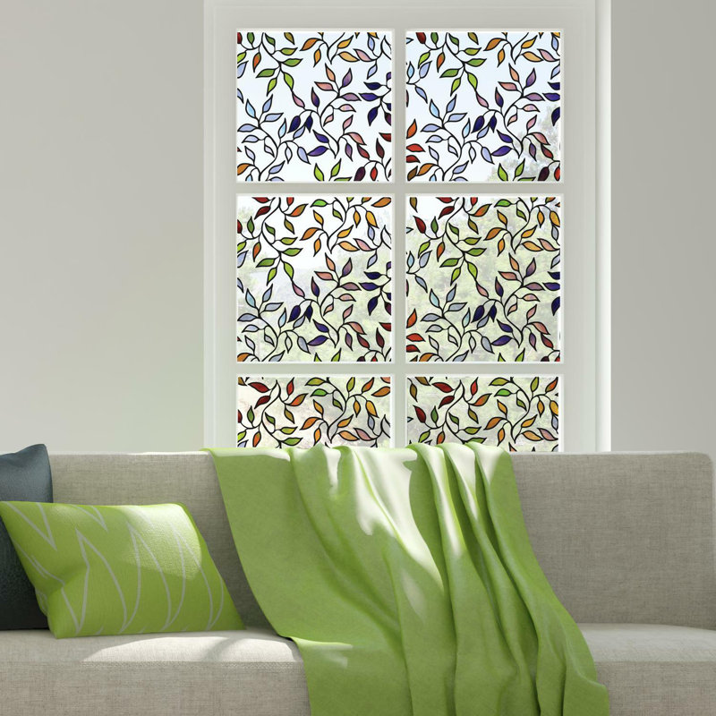 Plants & Flowers Non-Wall Damaging Window Decal
