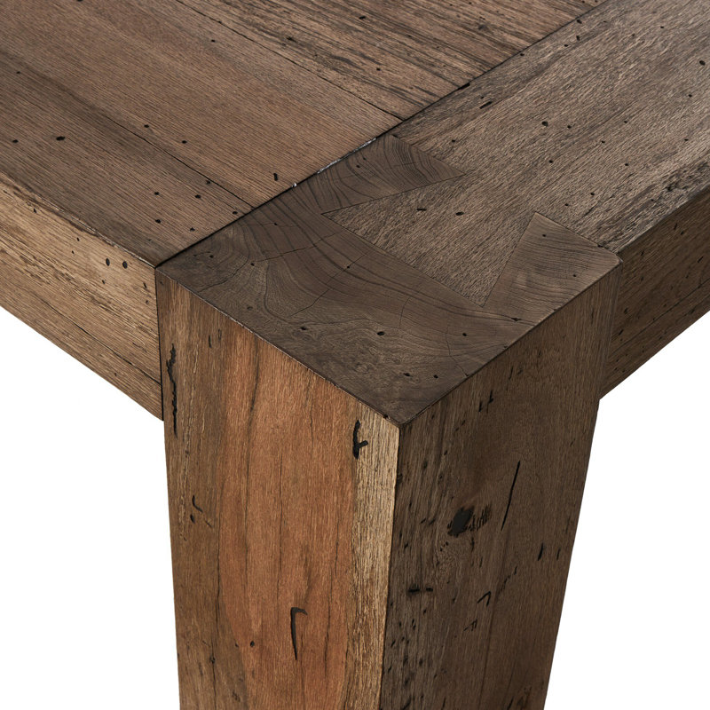 Abaso Dining Table, Rustic Wormwood Oak