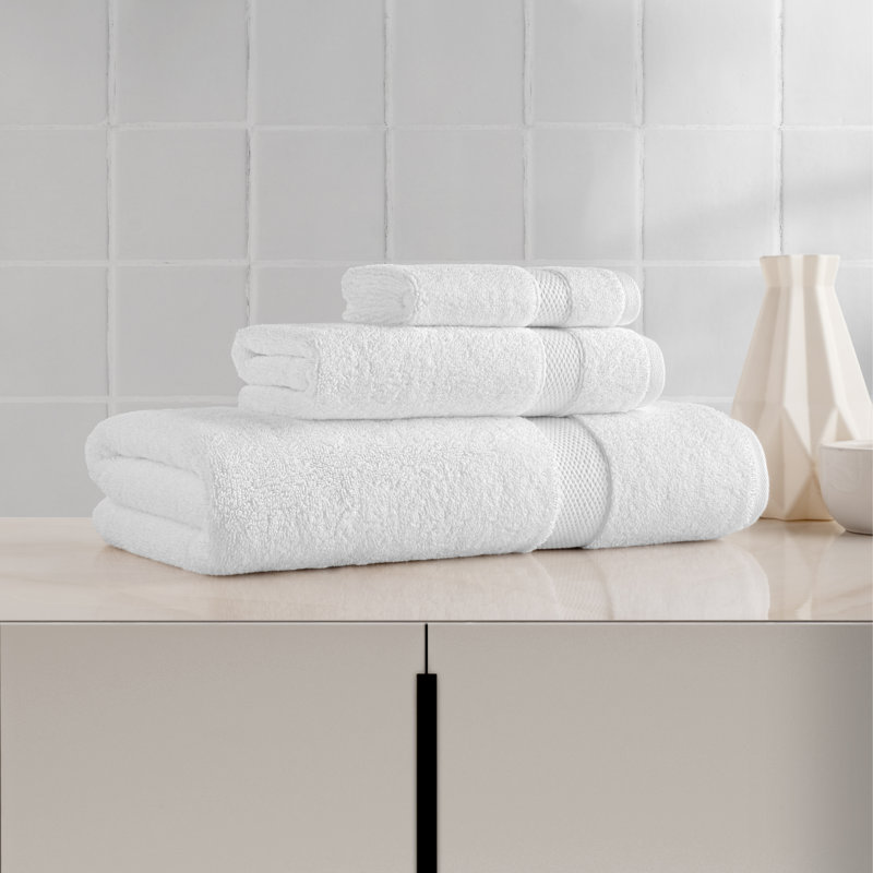 100% Turkish Cotton Anovia Hotel Terry Oversized Towel Collection, 3 Piece Towel Set