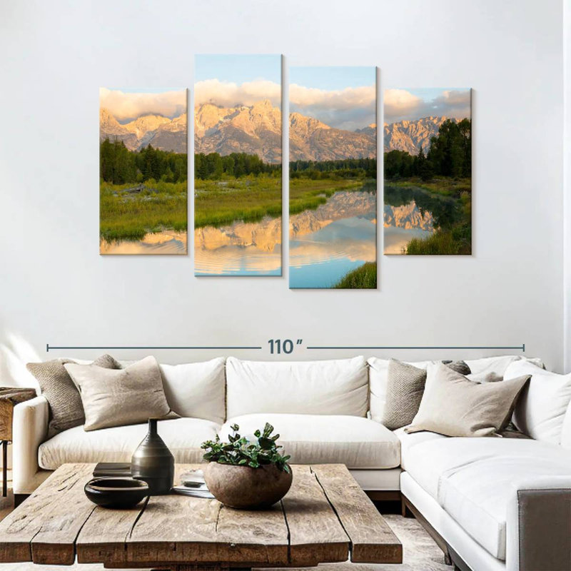Alvord Grand Teton Schwabacher Landing, H 54 po x l 84 po