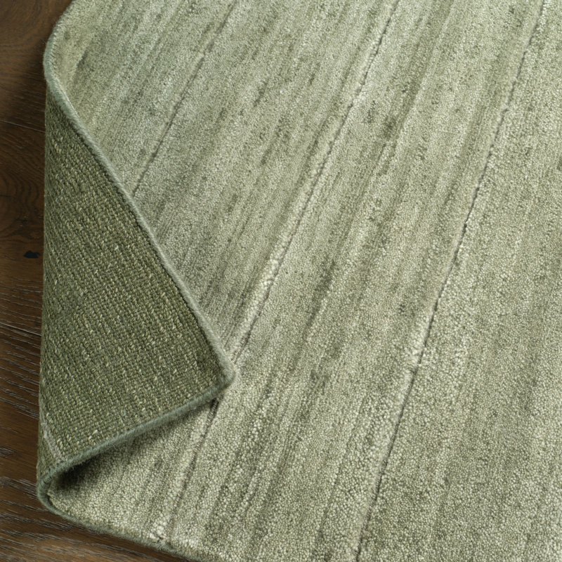 Jaipur Living Dommel LNM01 Handknot Geometric Ivory/Tan Area Rug (6'X9'), Green, Rectangle 10' x 14'