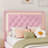 Mikhale Modern Velvet Platform Bed with Tufted Headboard and LED Lights-630362511-652577053