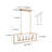 Gregoy 5 - Light Dimmable Square / Rectangle Chandelier