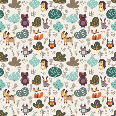 " Funny Animal Seamless Pattern " by Qvasimodo