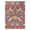 Wool Floral Area Rug in Red