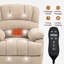 Fauteuil inclinable électrique en chenille de grande taille avec massage par vibration 8 points et chauffage lombaire-1893211102