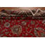 Tapis traditionnel rouge rétro 10 x 13