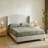 Upholstered Wingback Platform Bed With Solid Wood Legs,Chenille Fabric,No Box Spring Needed,King Size-1918078561