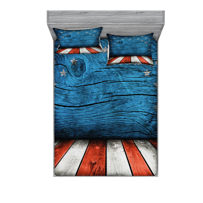 Microfiber Sheet Set, Full/Double Sheet Set with Fitted Sheet